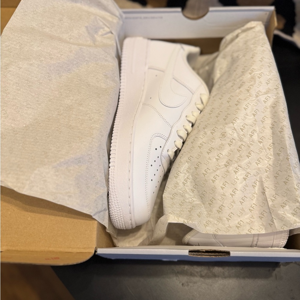 Nike All-White Air Force 1 Sneakers